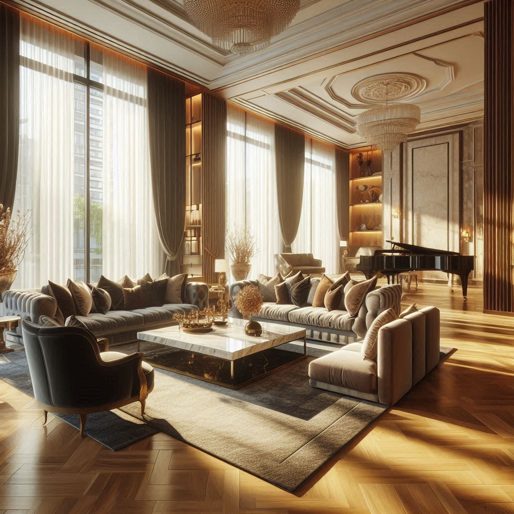 Luxury living room redesign